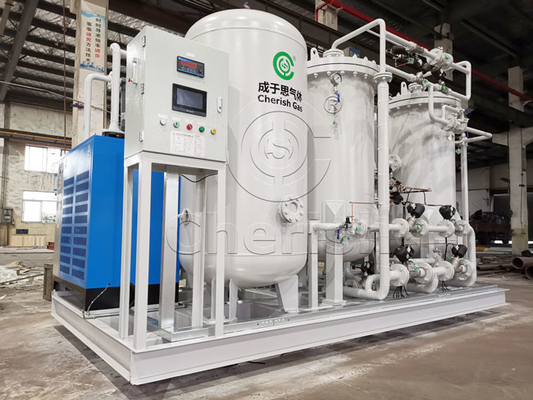Siemens PLC Control 93% PSA Oxygen Generator For Laser Cutting